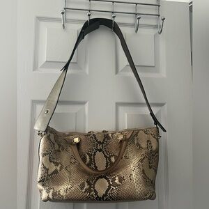 Chloe Bailey Python Leather Satchel